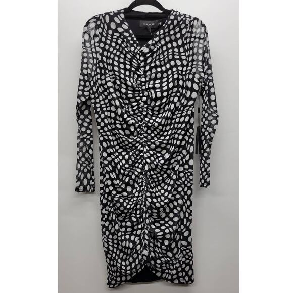 11 Honoré Niara Dot Print Long Sleeve Dress New Size 1X - Picture 2 of 9